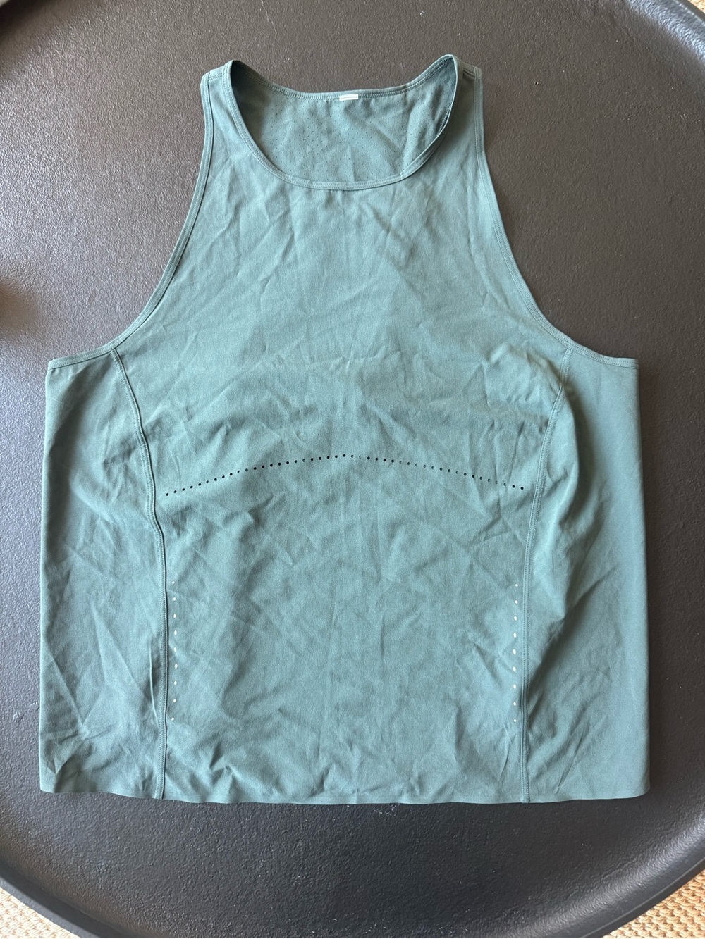 lululemon athletica Sage Green Running Tank Top